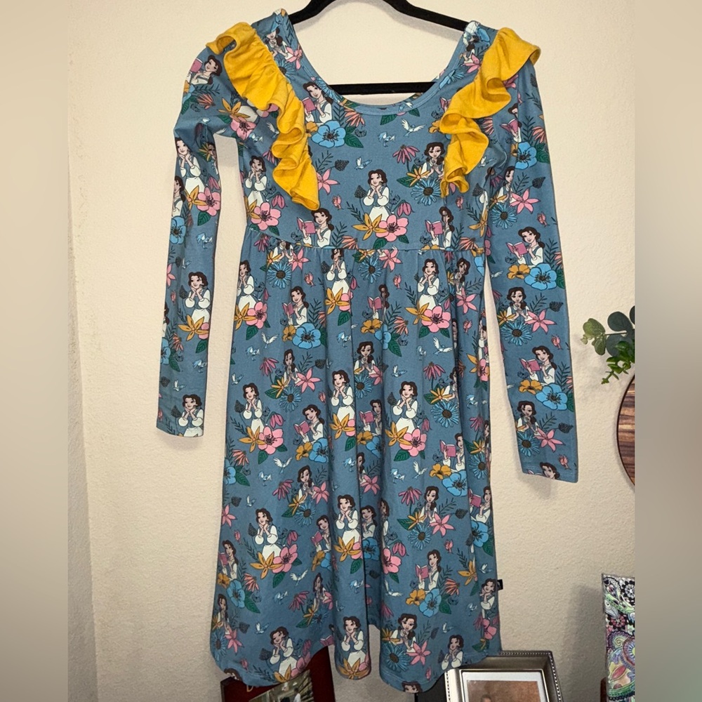 Rags X Disney Beauty And The Beast Bell Long Sleeve Dress Size 11/12